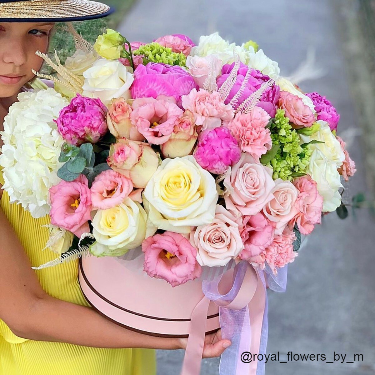 Surprise Round Flower Gift Box – Set of 3, for Luxury Flower Arrangements | W738