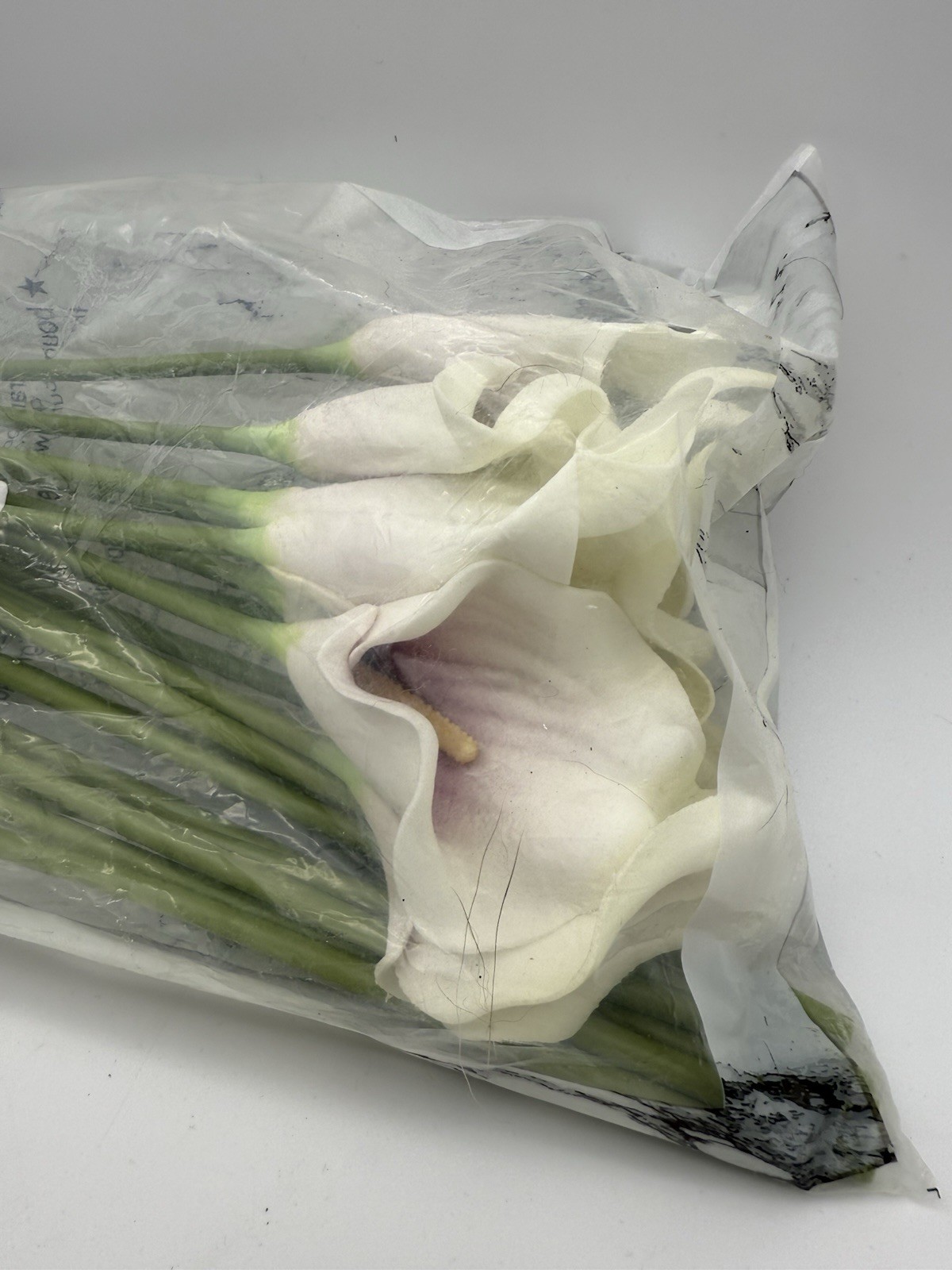 Package of 20 White Artificial Calla Lily Flowers