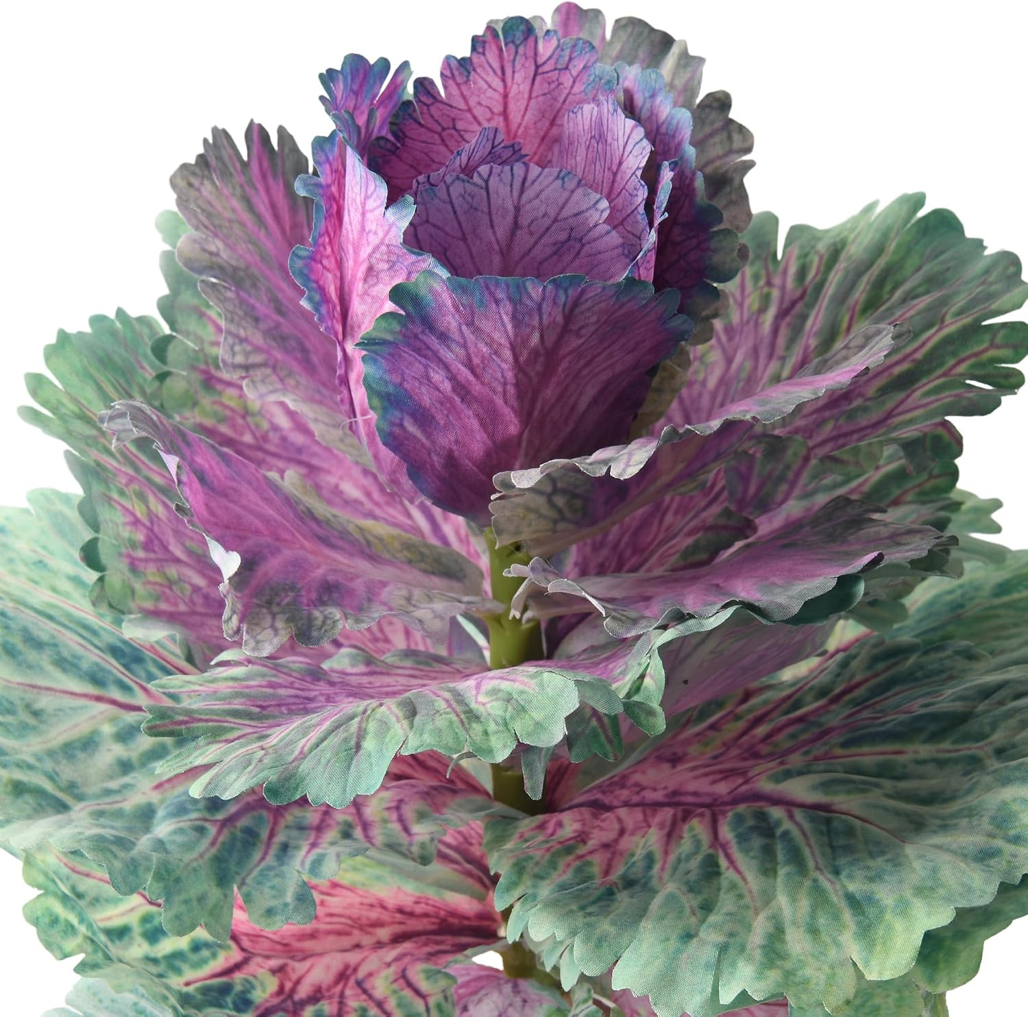 2PCS UV Resistant Faux Cabbage – Realistic Decorative Plants for Home & Garden