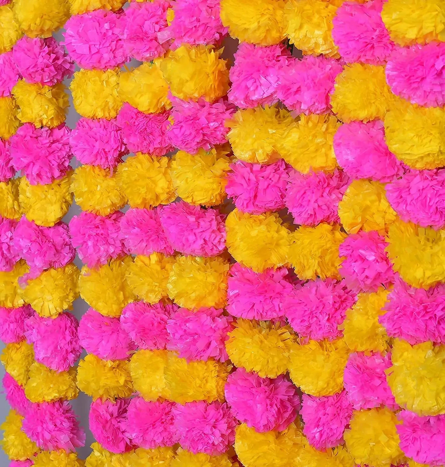 Artificial Marigold Flower Garlands Vine Wedding Event Party Home Wholesale Lot