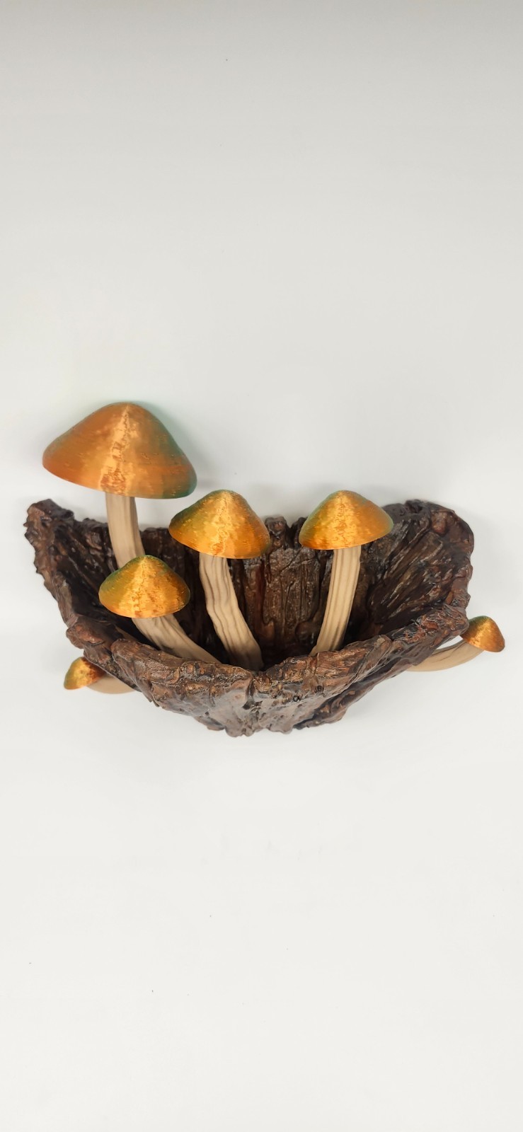 Mushroom Wall Planter Woodland Forest Decor Hanging Planter 9” Wide Fairy Garden