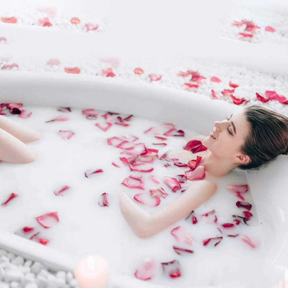 150 Grams/ 5.3 OZ Natural Real Red Rose Flower Petals Dried Rose Petal for Weddi