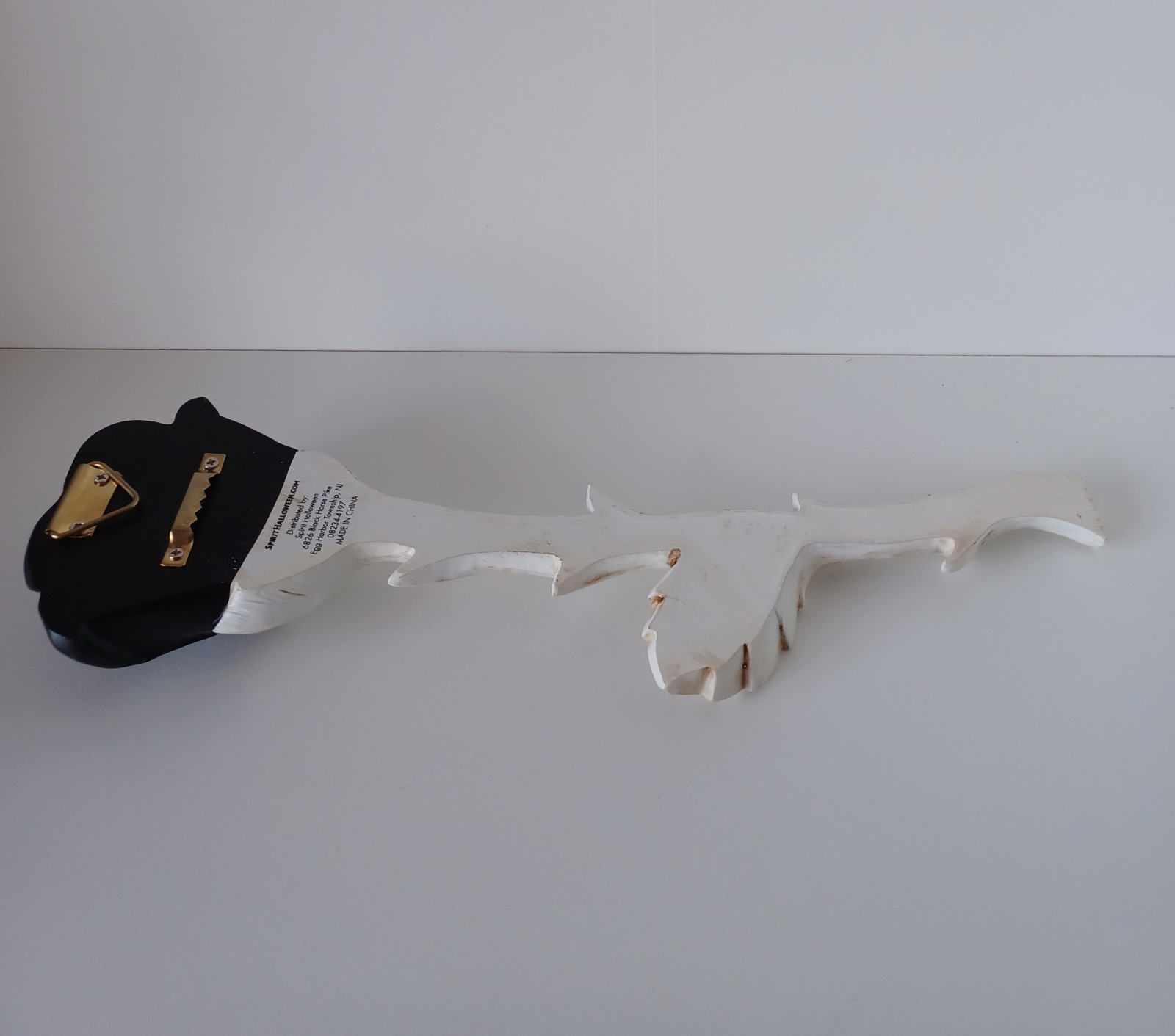 Spirit Halloween Black Rose Flower With White Stem Decor Wall Hanging Piece