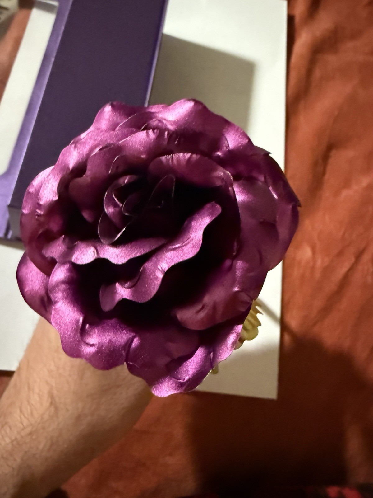 Forever Rose 24K Golden Rose Purple Valentines Day Gift