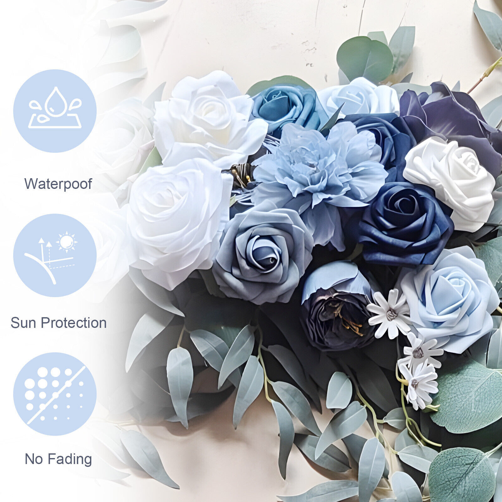 Artificial Flower Garland Spring Summer Floral Vine for Wedding Arch Table Decor