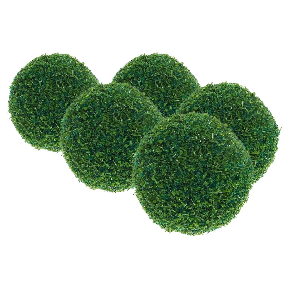 5 Pcs Artificial Green Topiary Faux Decorative Plant for Garden