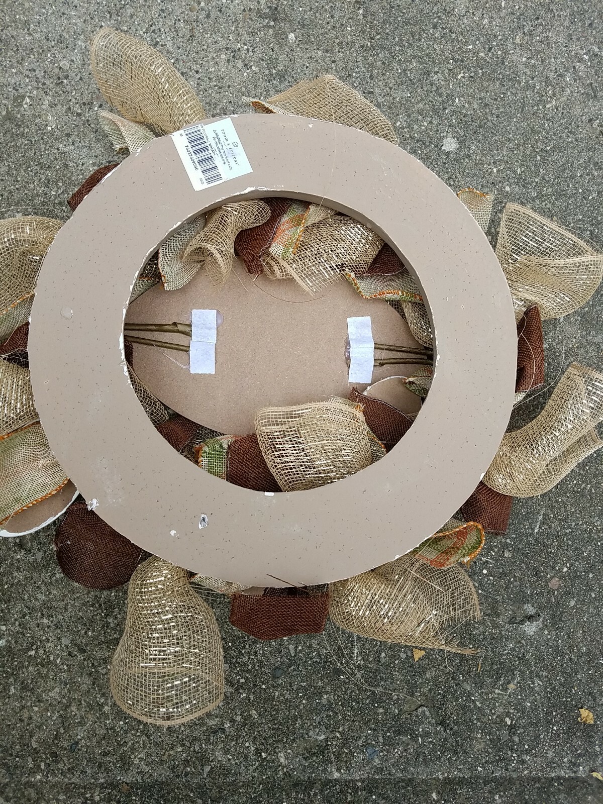 Welcome Friends Fall Football Wreath