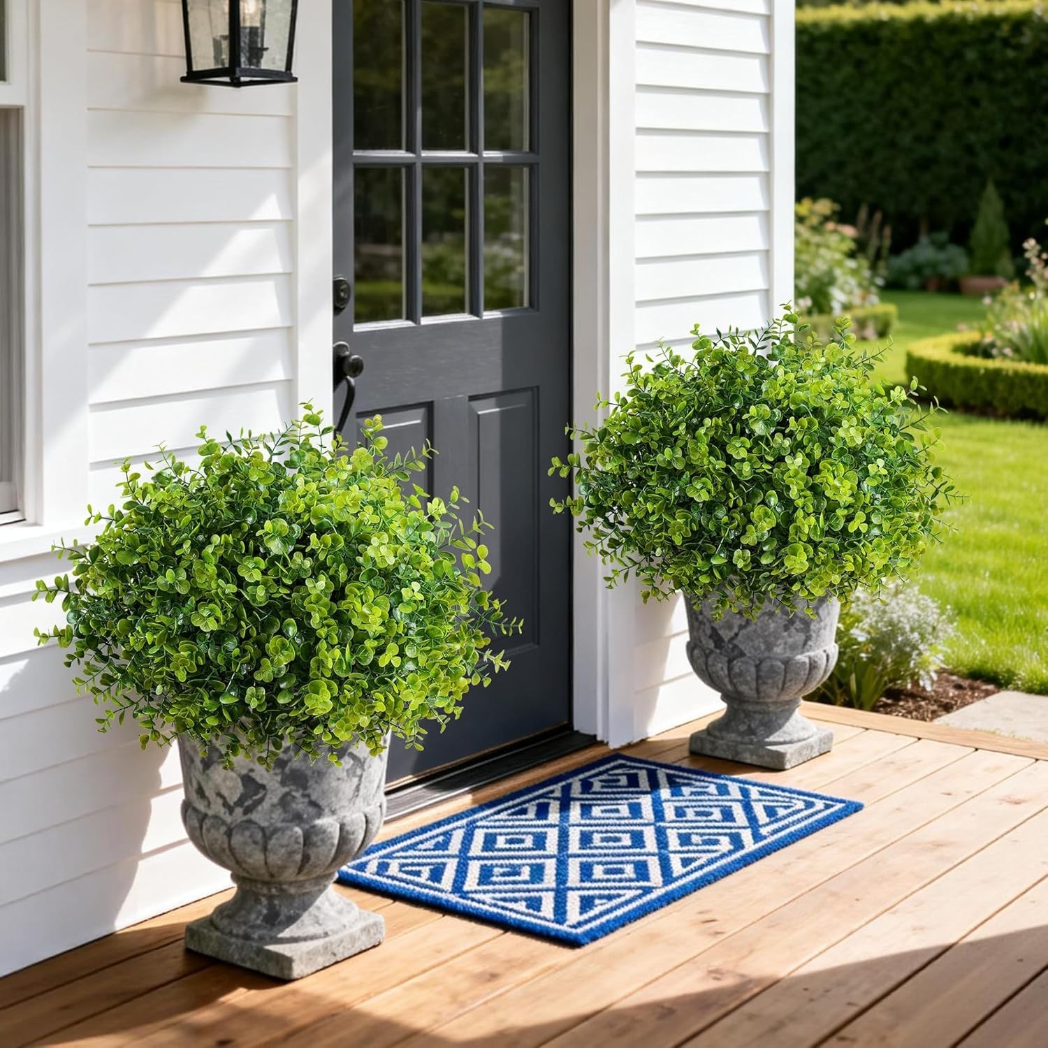 Realistic 12 Bundle Fake Eucalyptus Plants – Perfect for Spring Summer Decor