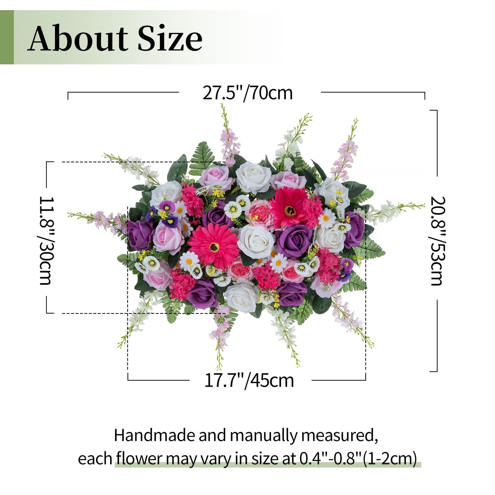 Saddle Cemetery Flowers for Grave: Memorial Flowers for Outdoor Grave Decorat…