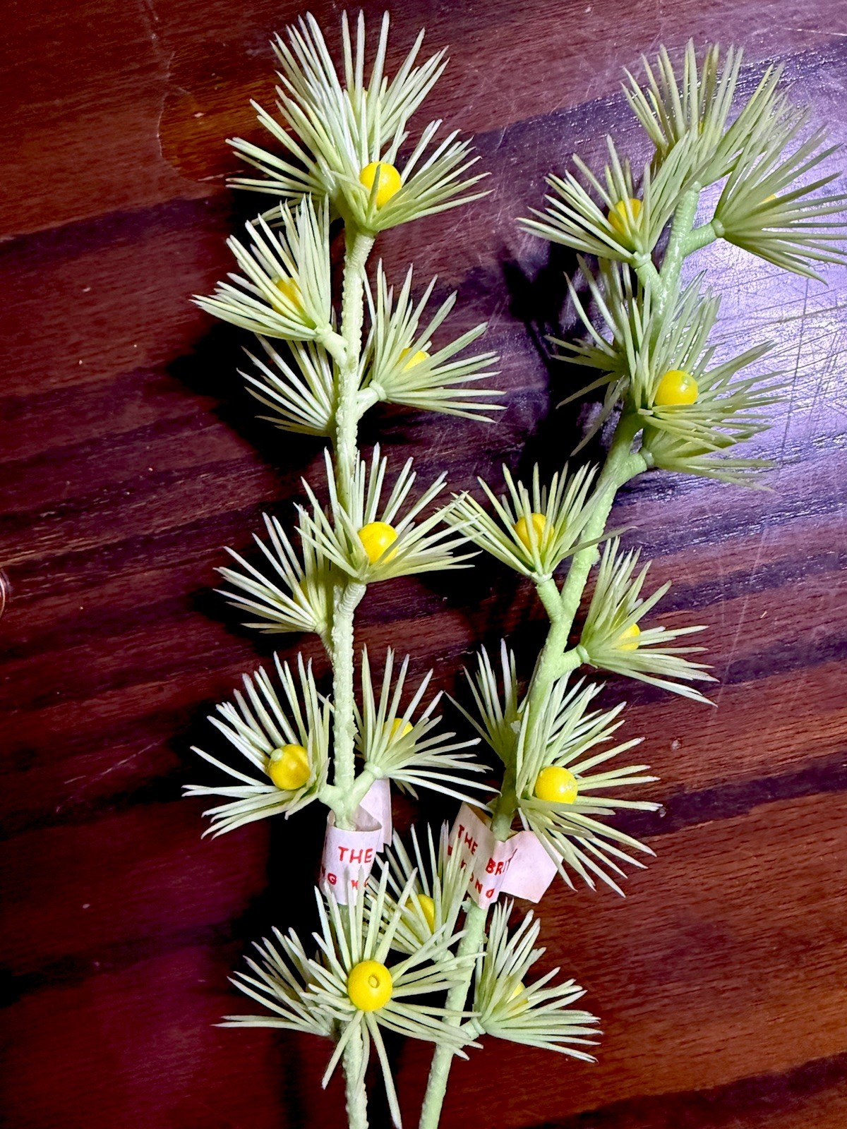 Vintage Plastic Puff Stems – 2 Green – 2 Clear – Made in British Hong Kong
