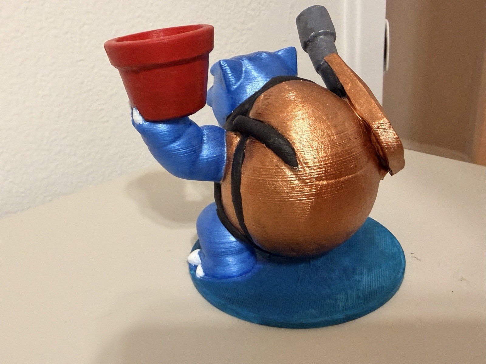 Pokemon Blastoise Flower Pot- Custom Made 3D Printed