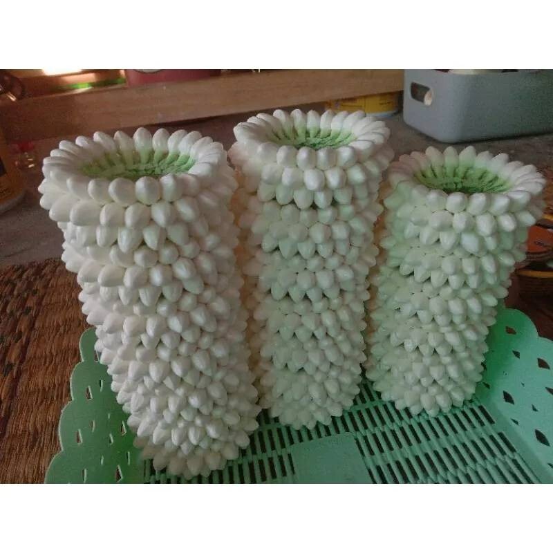 2.5″ Garland Artificial Jasmine flowers Tissue Paper Fragrant Glue White Circle