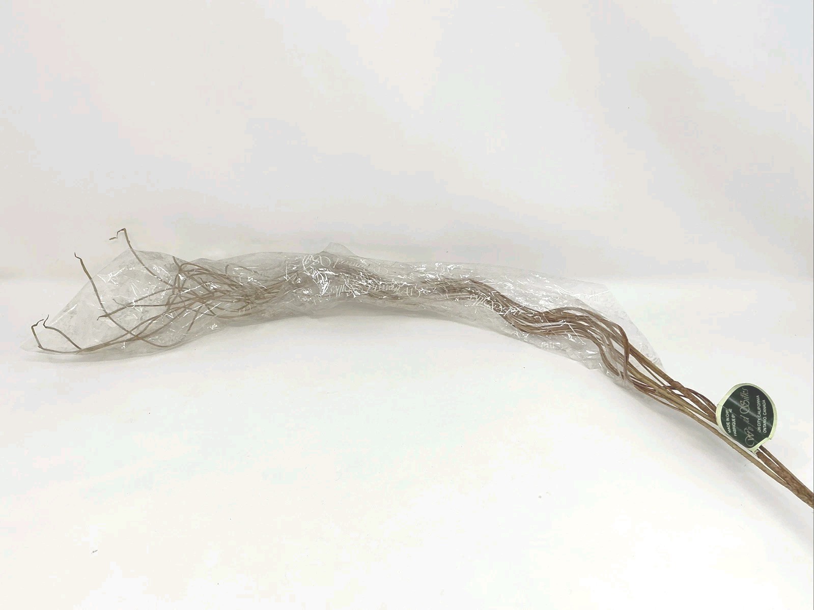 Winward Silks Curly Branch 40” Long Natural Vase Basket Filler 1 Pick NOS