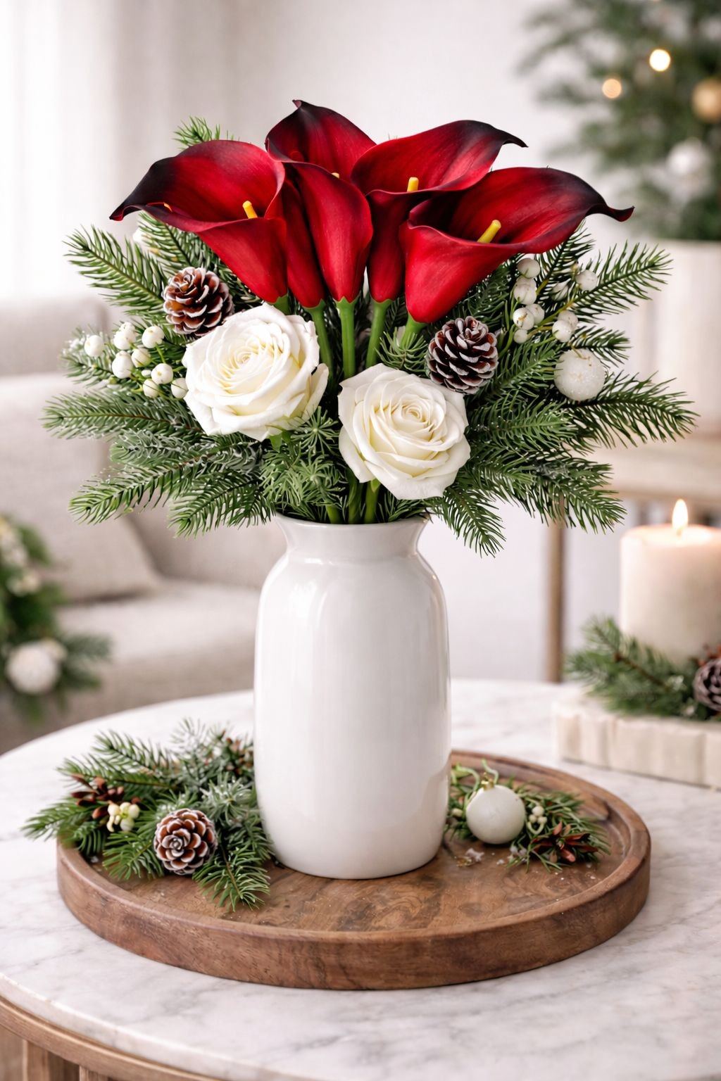 Cherry Red Calla Lily Bundle Real Touch Faux Flowers Deep Red Calla Lilies Dark