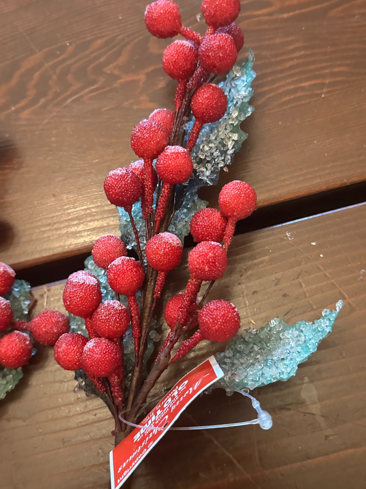 Set of 2 Holly Berry Picks or Sprays
