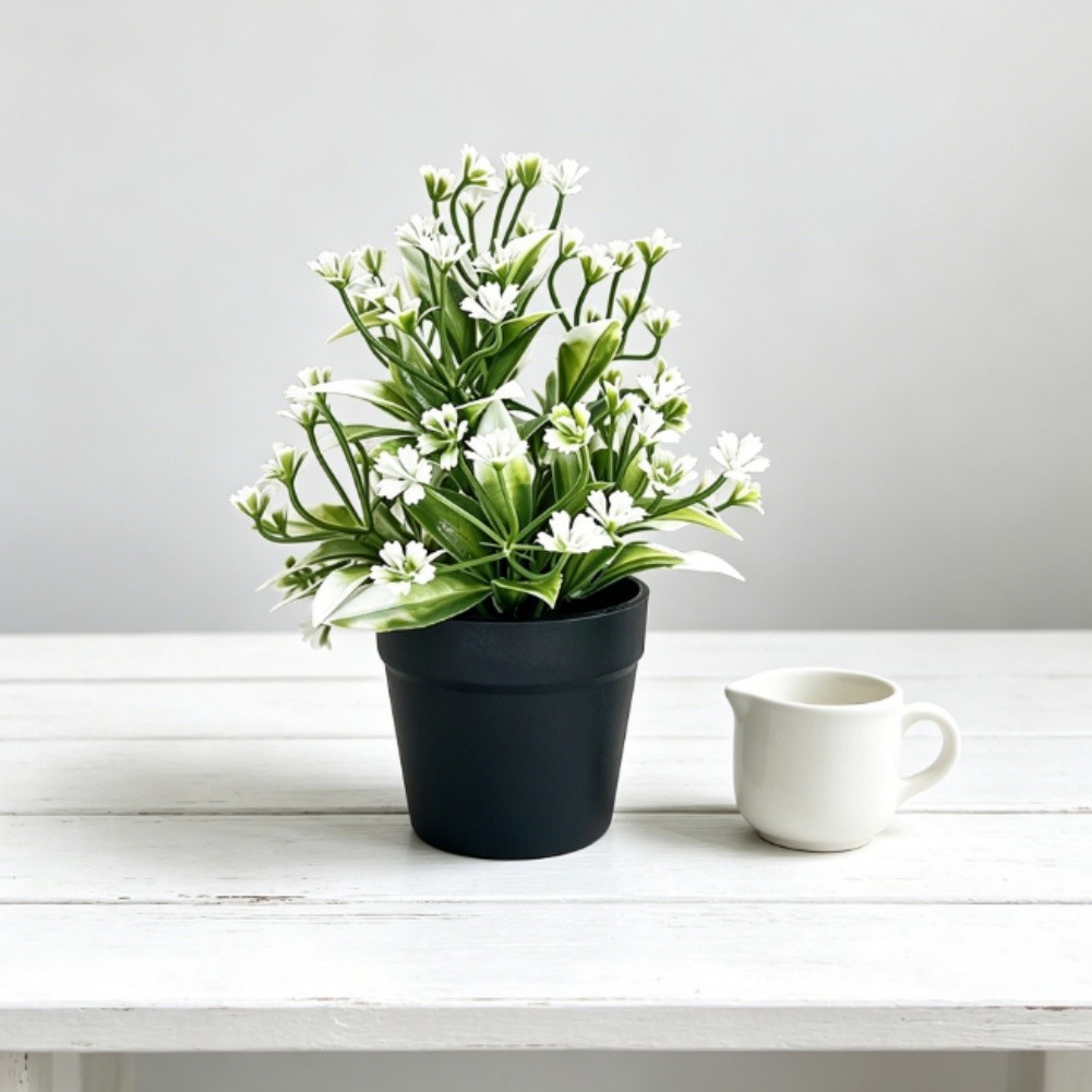 Artificial Daisy Potted Plants Plastic Simulation Flowers for Home Decor Wedding