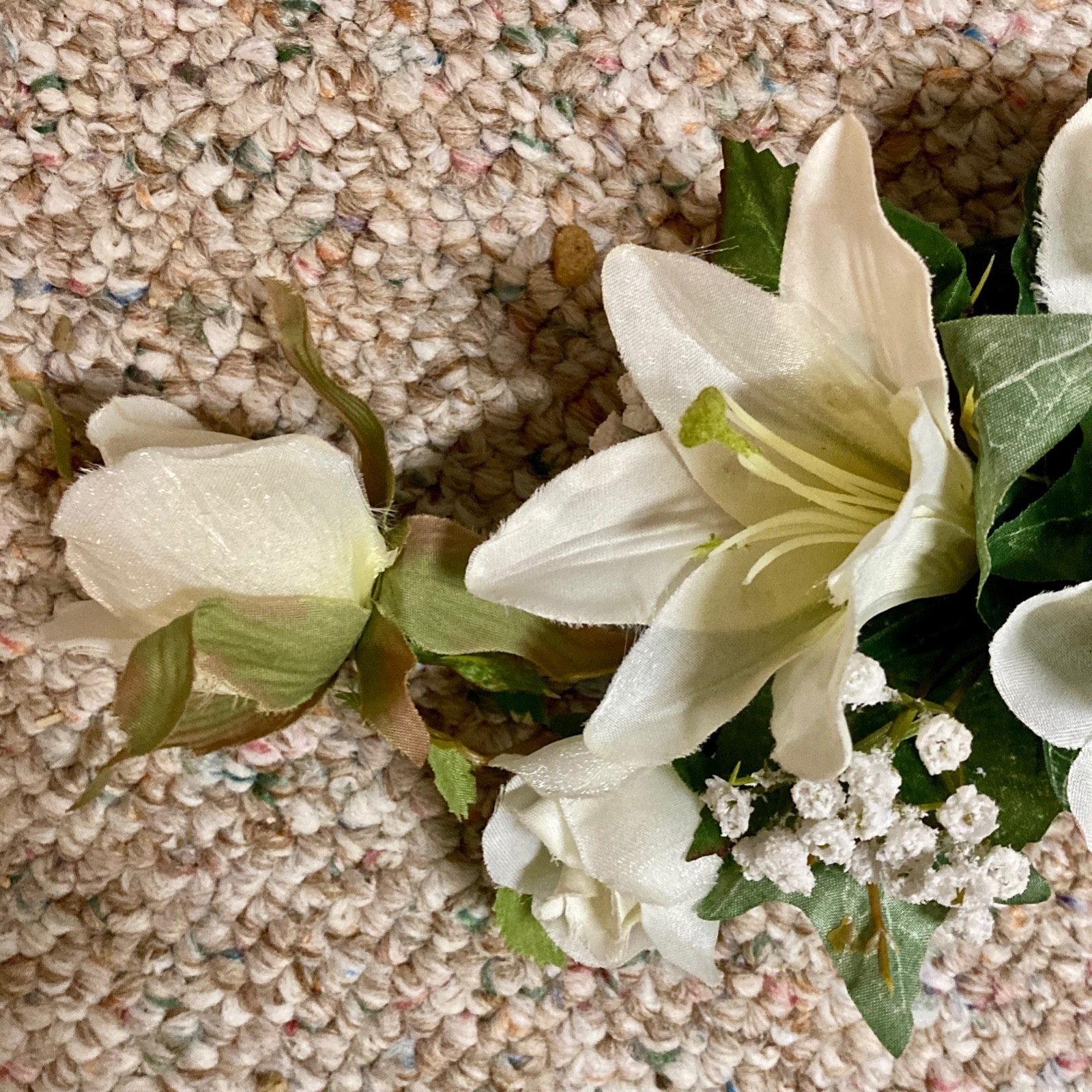 2 Wedding Arch Flower White Silk Garland Backdrop Artificial Swag Home Interiors