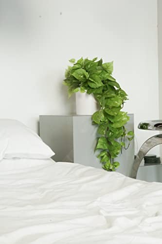 32″ Realistic Fake Pothos Ivy Plant for Home Decor Indoor Silk Light Green