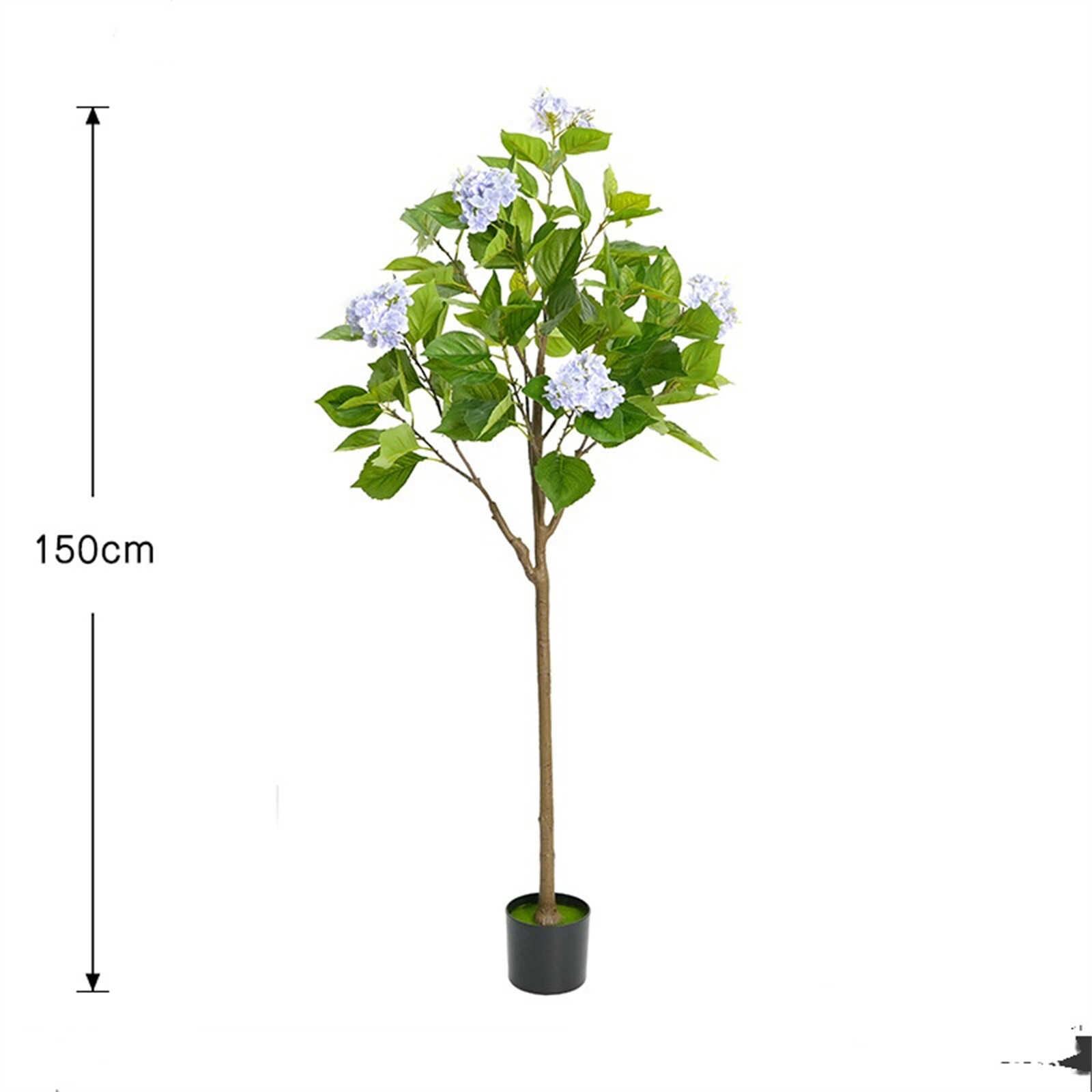 Artificial Hydrangea Flowers Tree 4ft/5ft Tall Potted Decorative Hydrangea Tree