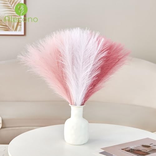 ????? Pampas Grass 17in, Pink Pampas Grass Decor 30pcs A Blush/Cream/Pink