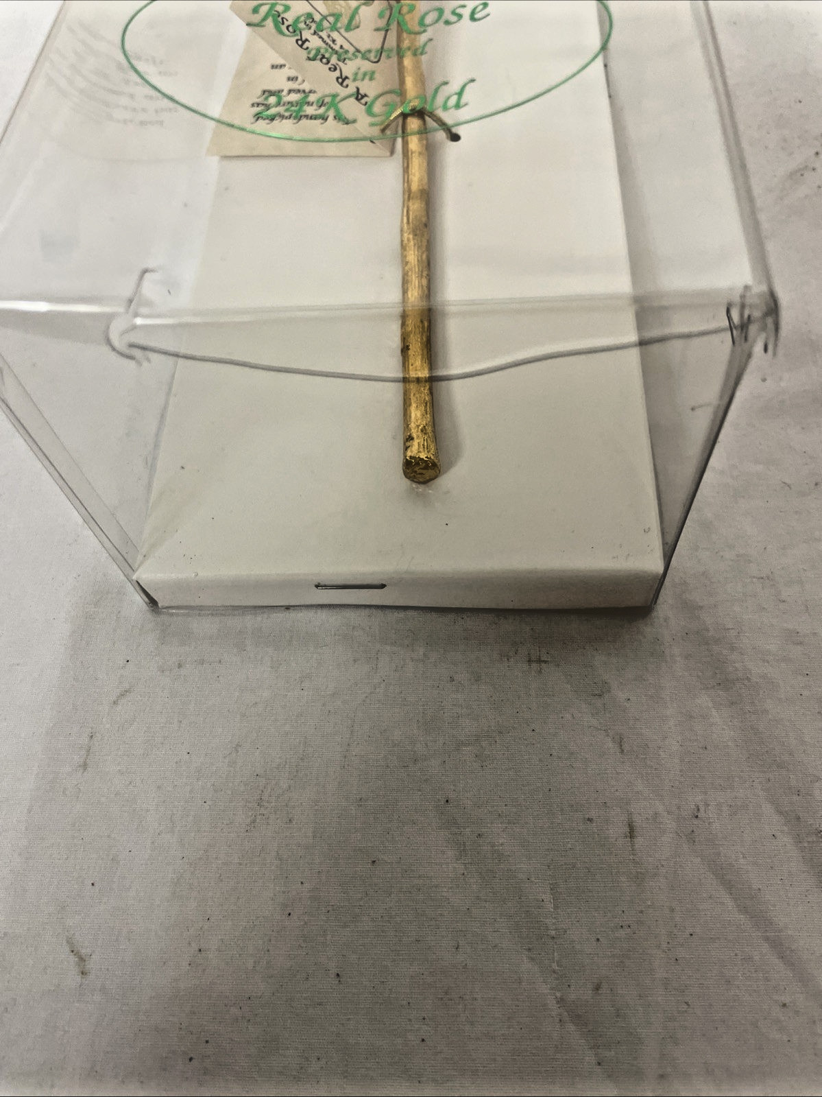 ETERNITY REAL ROSE FLOWER DIPPED IN 24K GOLD ORGINAL BOX TAG