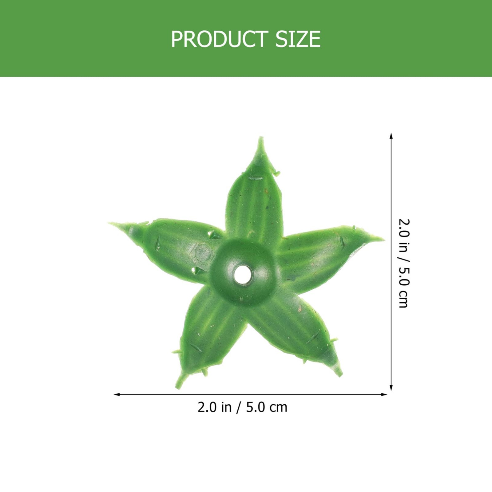 120 Pcs Artificial Flower Calyxes Plastic Sepals 1.97×1.97×0.98 Inch DIY