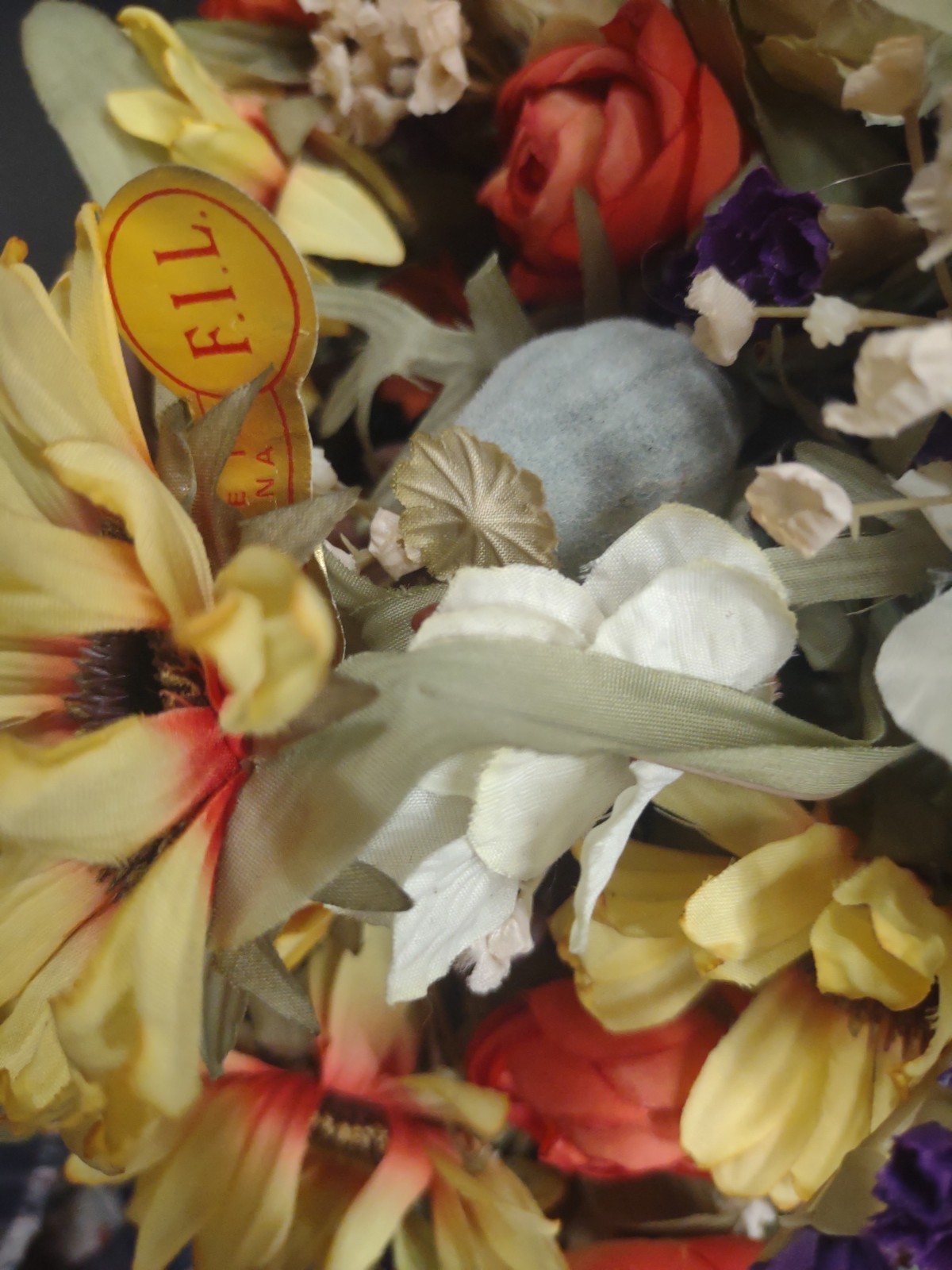 14″ Vintage Silk Bush, 16 Stems Desert Design, Dry-Look Sunflower, Ranunculus