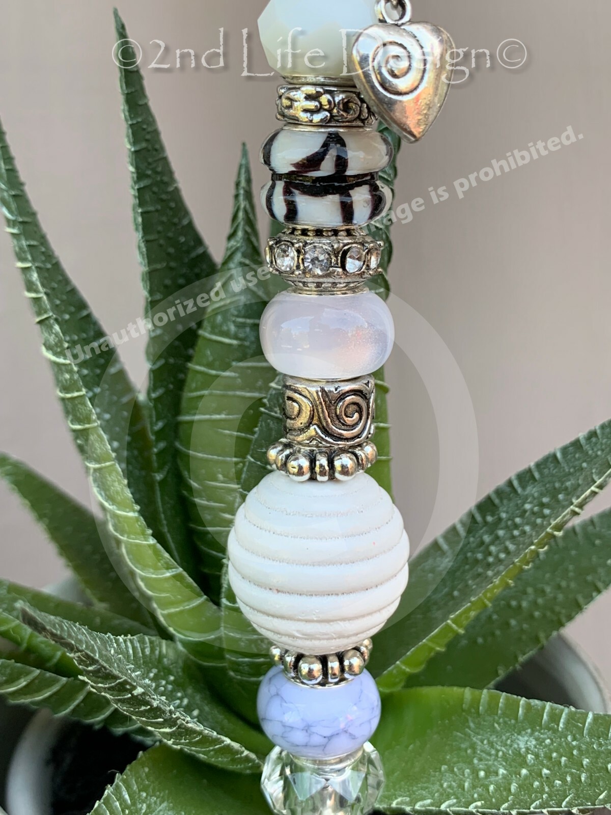 White/Cream Cottage Farm House Fairy Wand Plant/Succulent Decor HANDMADE in USA