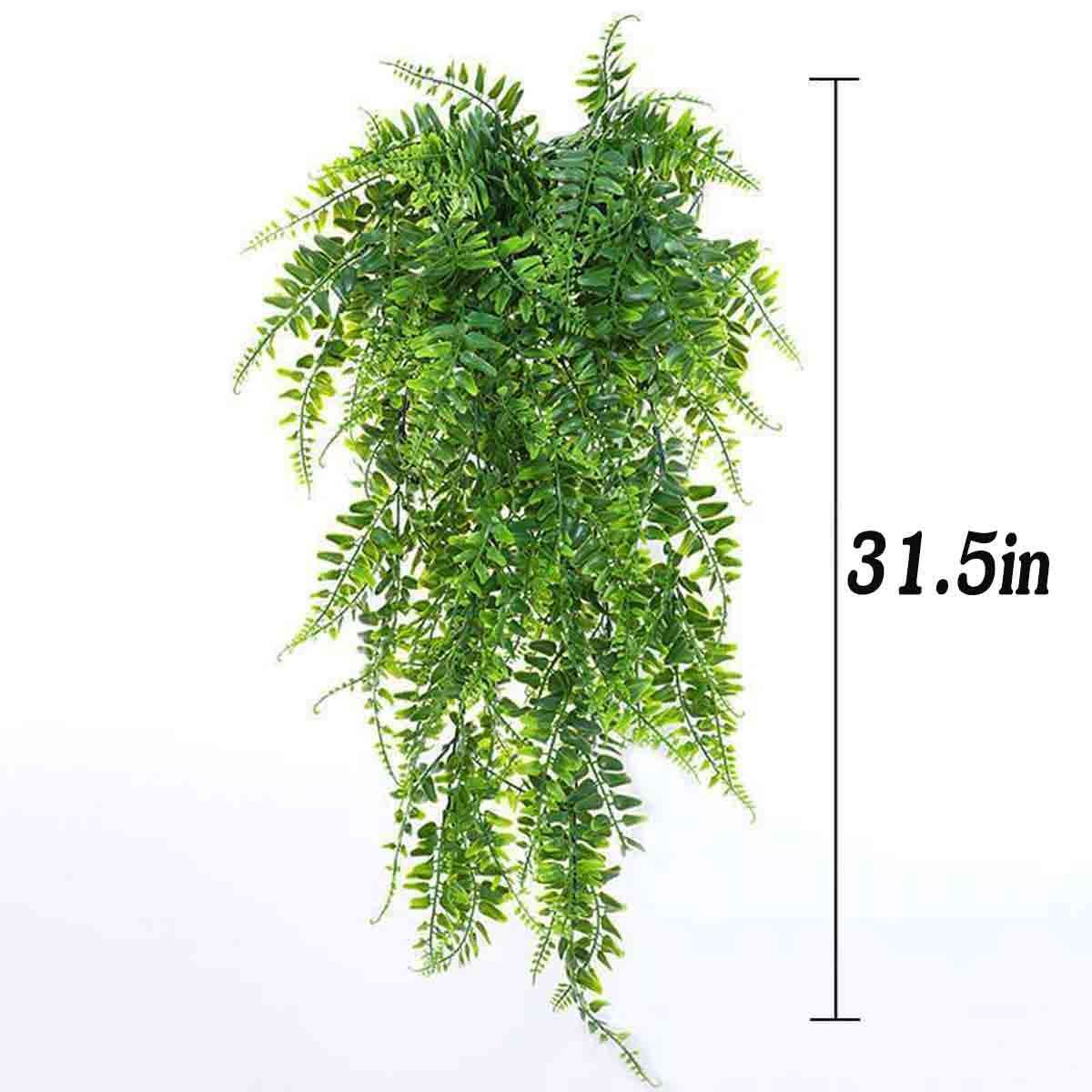 Artificial Hanging Plants Vines Fake Ivy Ferns Outdoor Wedding Garland Decor