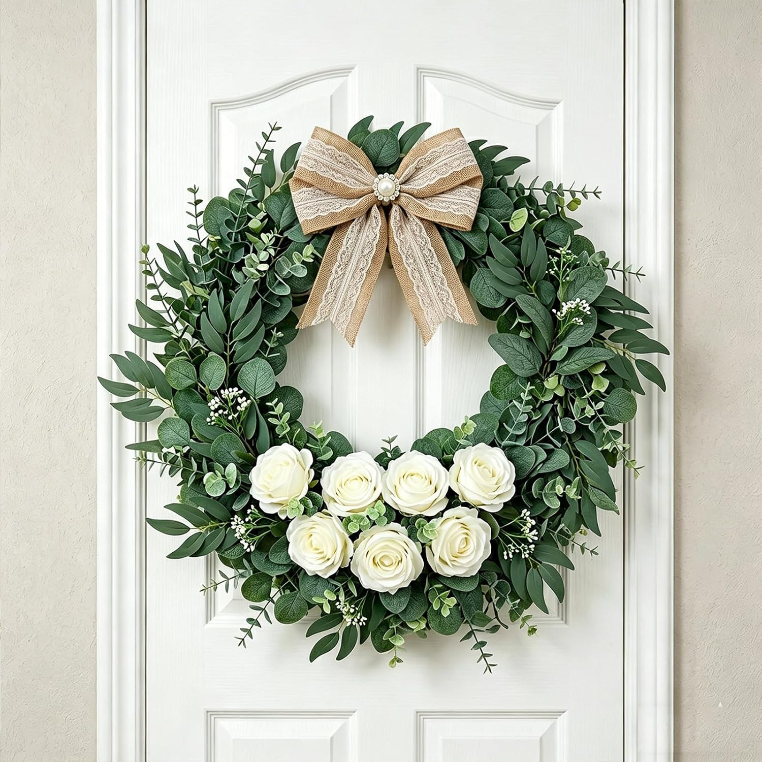 Bulk Faux Eucalyptus Leaves Stems for DIY Floral Arrangements & Decor