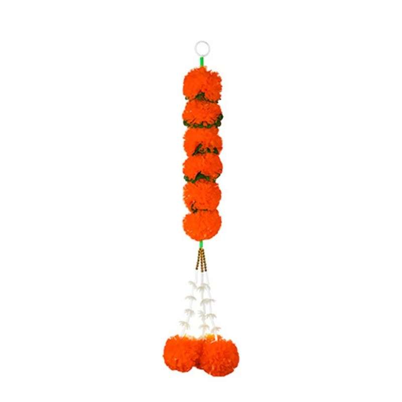 Marigold Hanging Ornament Diwali Decors Artificial Marigold Garlands for Decors