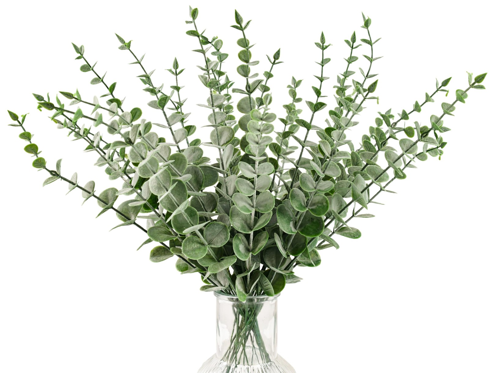 30PCS Artificial Eucalyptus Stems, 15″ Fake Greenery Branches Bulk, Lifelike …