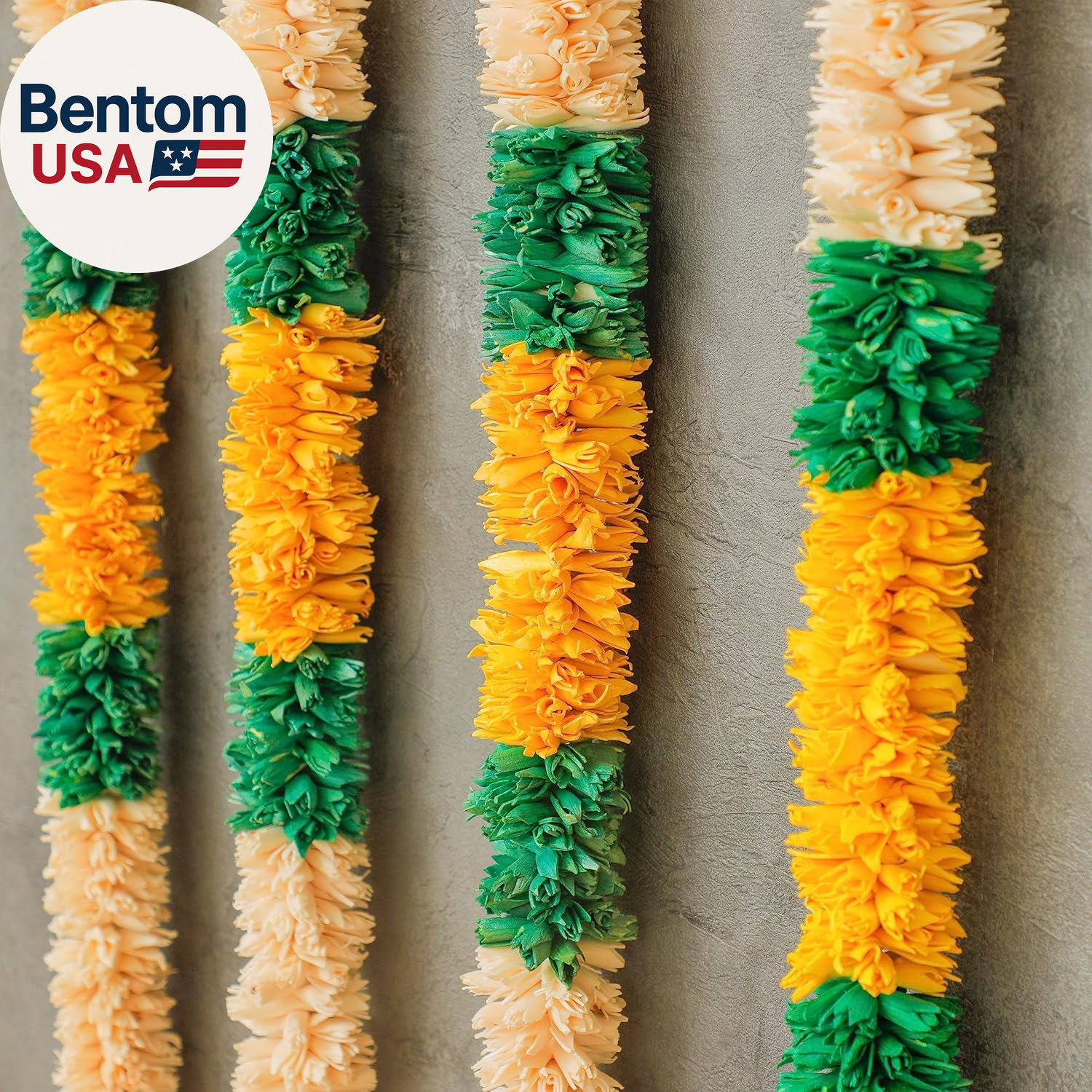 Yellow Lily Garlands Indian Decor | Artificial Housewarming | Indian Wedding Dec
