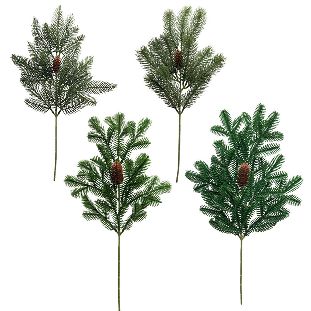 1Pc Fake Pine Branches Pine Needles 4 Type Thanksgiving Home Restaurant Decor