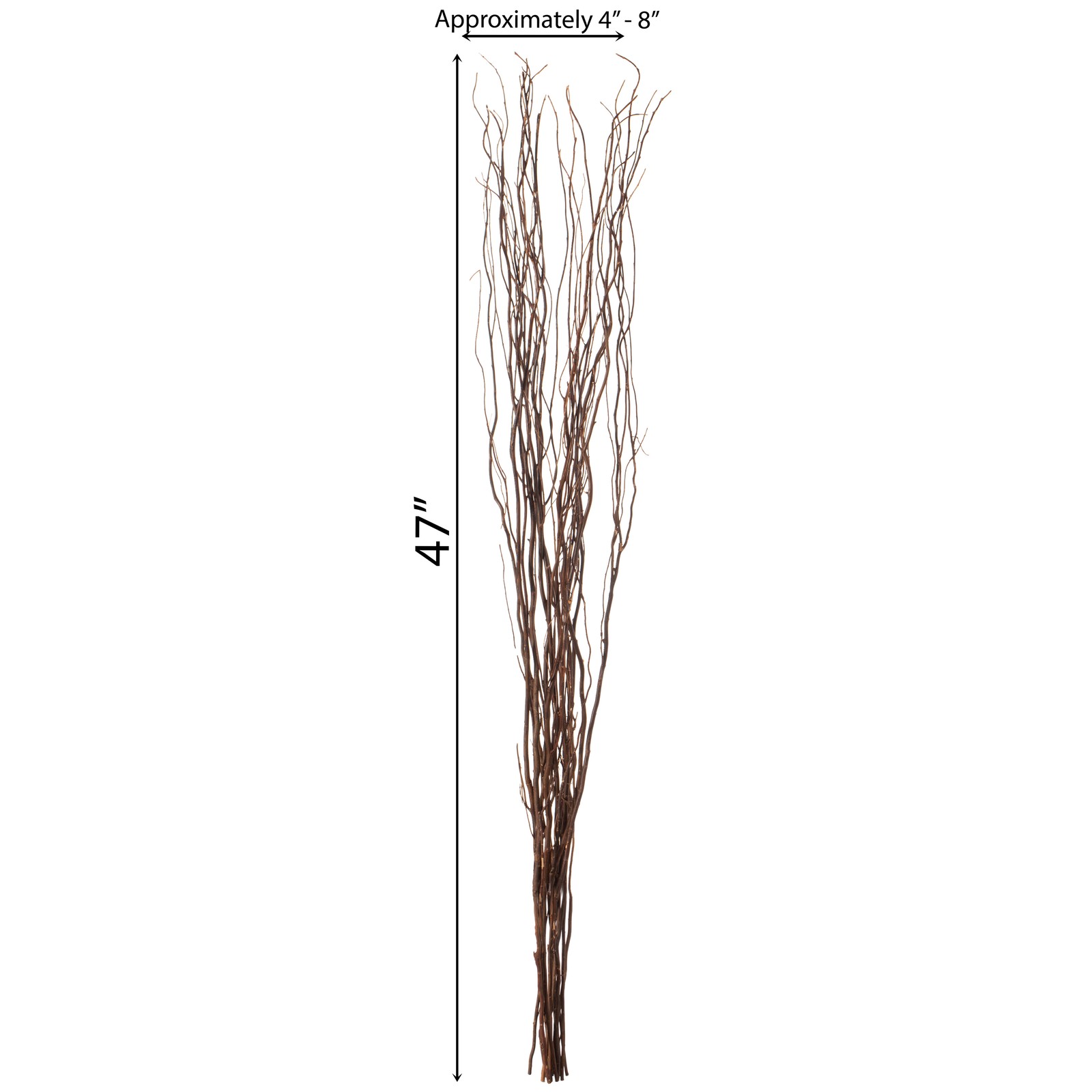 Decorative Dry Branches Authentic Willow Sticks for Home Decoration, 12 Pieces