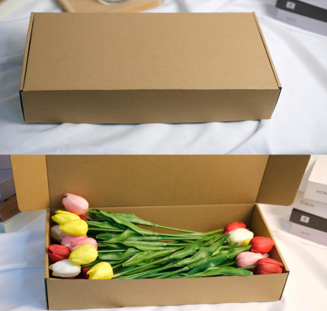 Multicolor Artificial Tulips Bouquet – Pack of 10 Flowers (5 cm, Multicolor)
