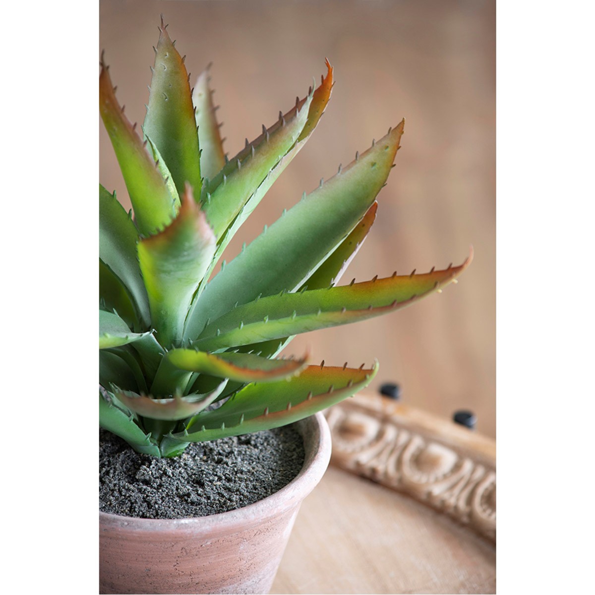 A&B Home F2638 Potted Plush Cactus Green Floral Décor