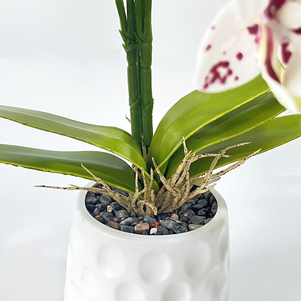 45cm Tall Faux Phalaenopsis Orchid with 36 Blooms for Decorative Display