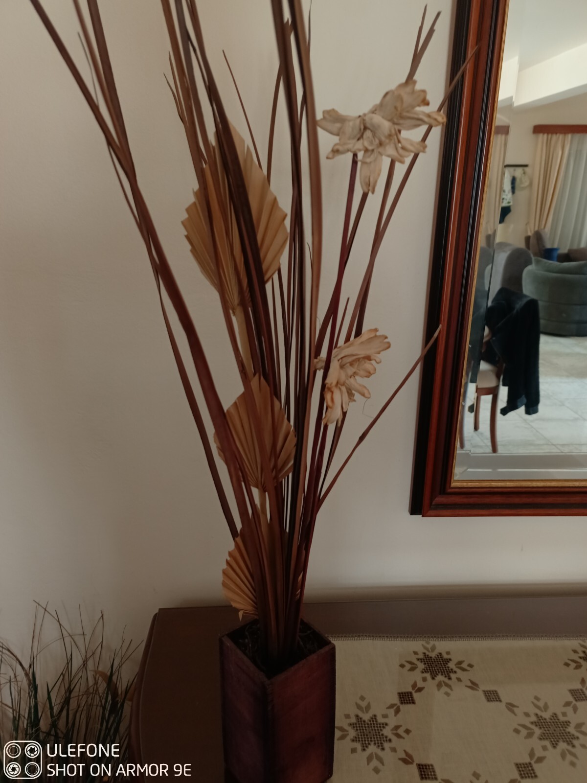 WOW Decorative Wooden Box Pot Vase Planter Dried Flowers, Handmade Home Decor