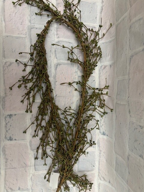 Pip Berry Garland Sage 4′ FULL BEAUTIFUL BERRIES