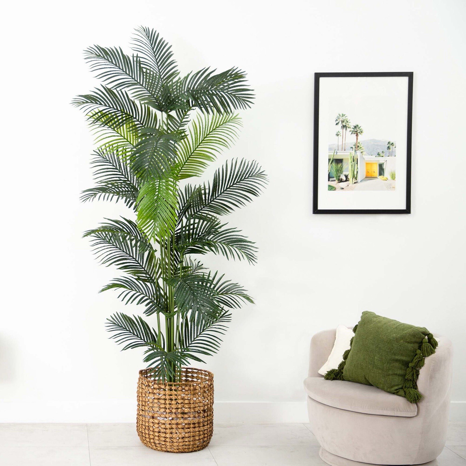9’ Artificial Paradise Tropical Palm Tree Home Decor. Retail $224