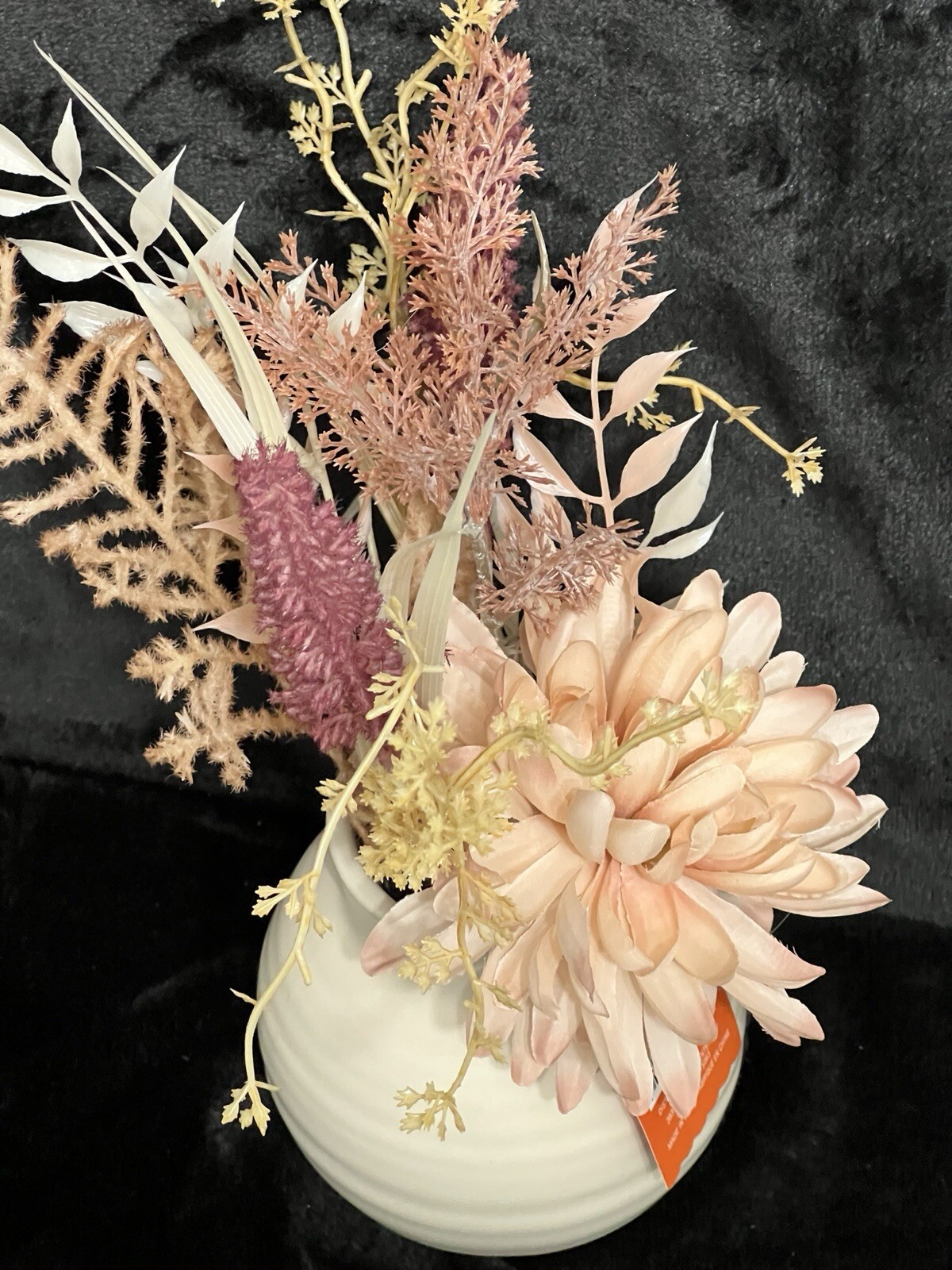 Ashland Spring/Autumn Flower Arrangement In Ceramic Pot NEW W/TAG Neutral 14”x10