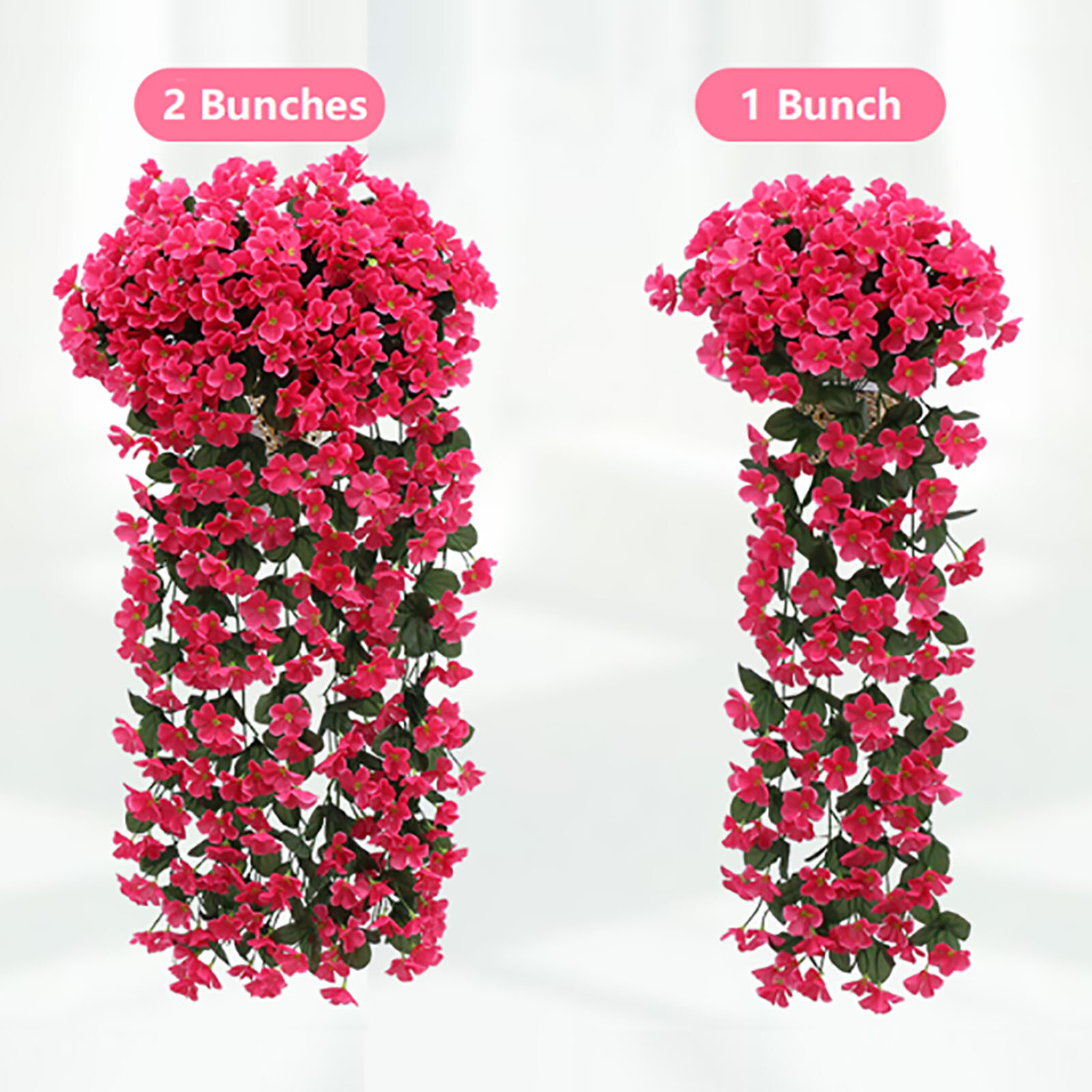 Vivids Artificial Hanging Orchid Bunch Hanging Flowers Artificial Violet Flower