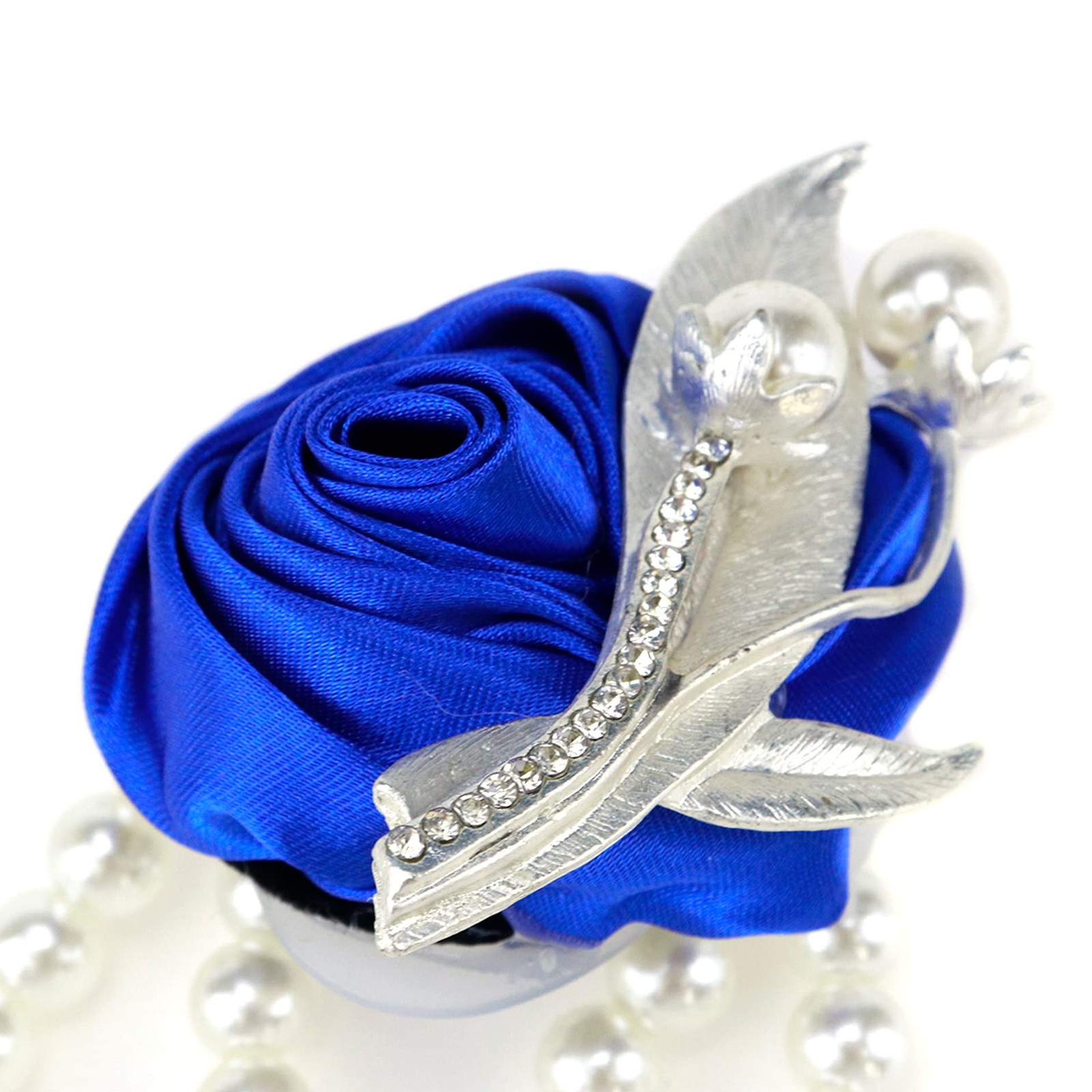 2 Pcs Wedding Wrist Flower, Bridesmaid Bride Corsage Pearl Decor Hand Flowers…