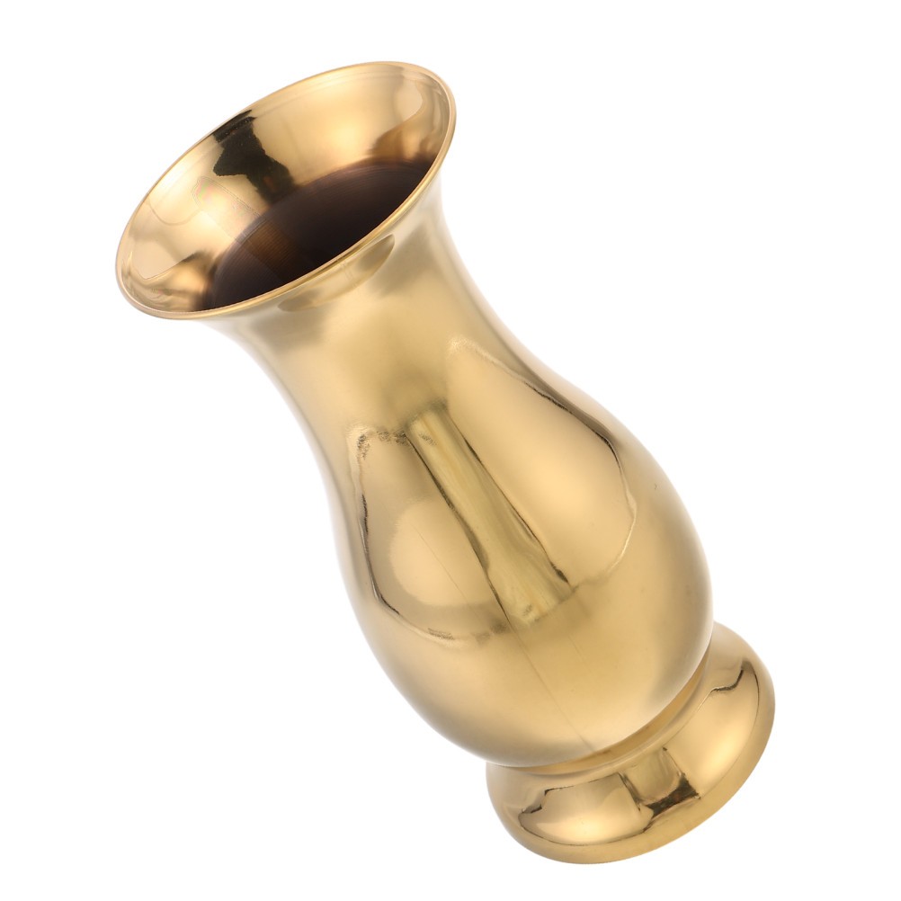 Stainless Steel Modern Vase: Brushed & Polished Bud Vase – Tabletop Minimalist