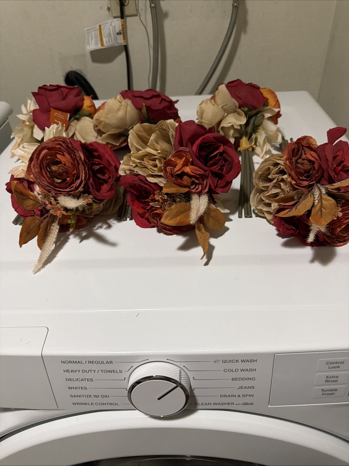 ASHLAND FALL 6 Bouquet SETS RONUNCULUS & ROSE Home Party Decor