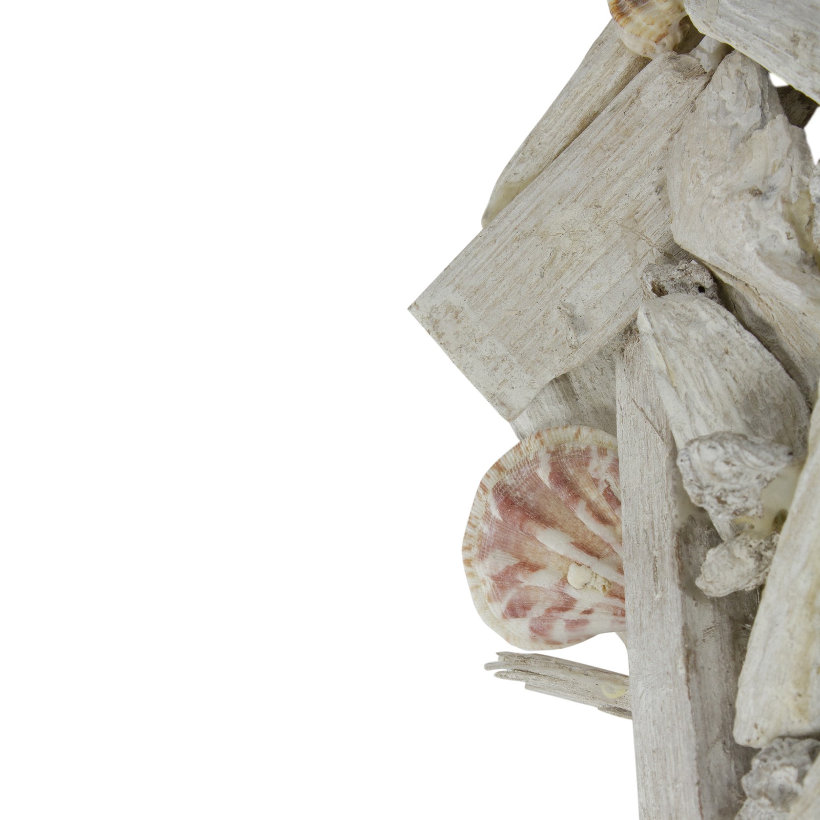 Northlight 13″ Nautical Driftwood and Seashell Artificial Summer Wreath