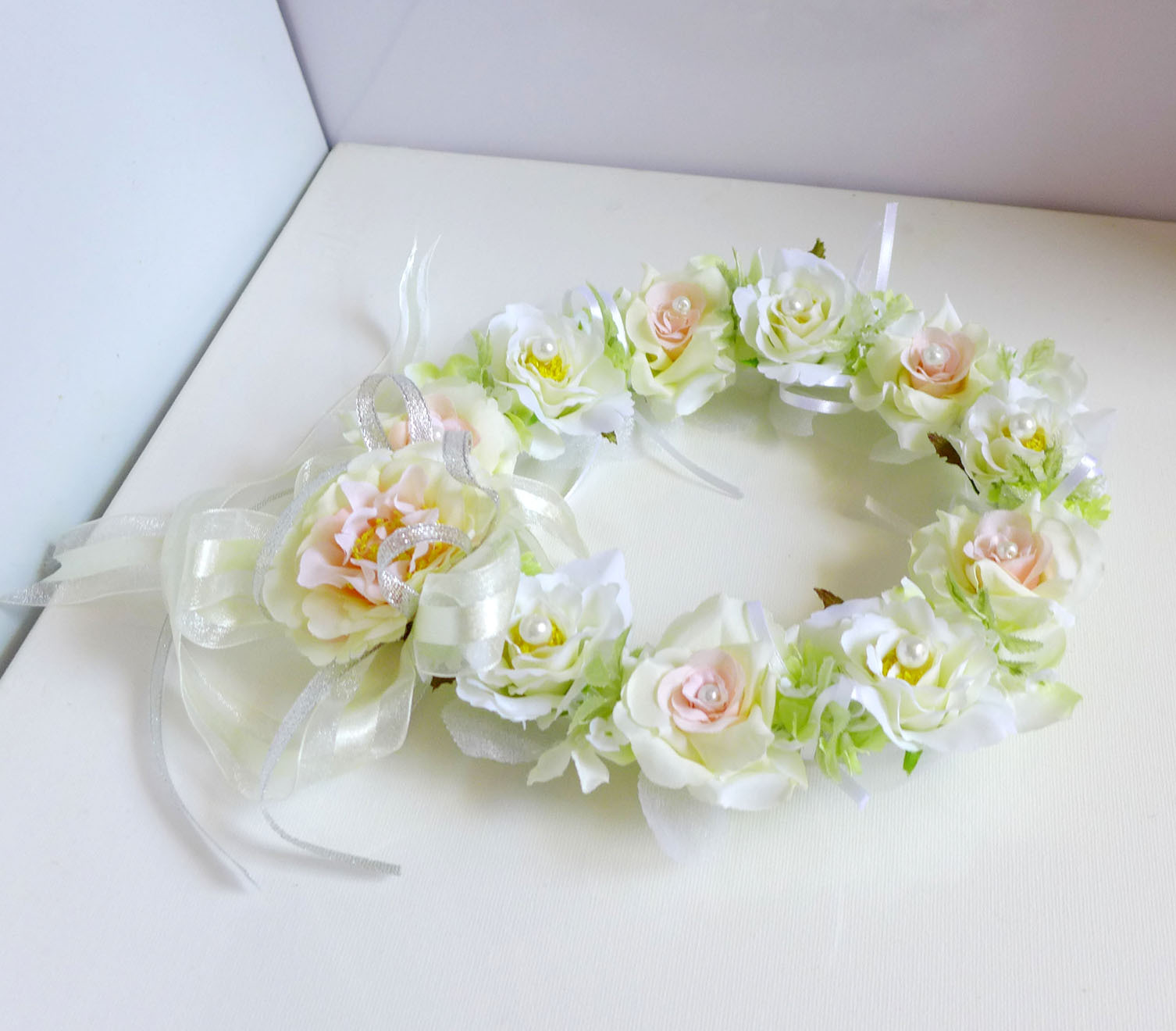 Bridal Garland Artificial Silk Flower Wedding Hanging Wall Decora