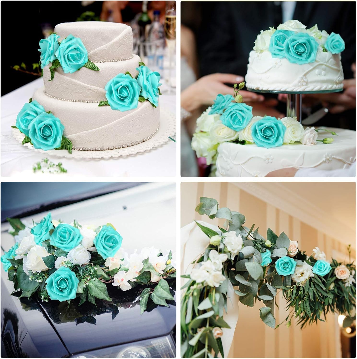 Artificial Foam Roses Vintage Fake Roses DIY Bouquet Decoration