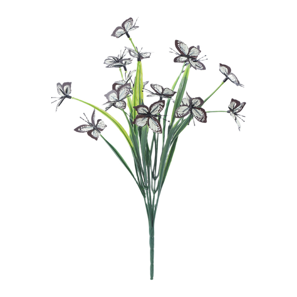 Realistic Plastic Butterfly Flower 32 cm for Garden For Home Office Decor Use